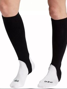 Dick's Sporting Goods Stirrup Sanitary Baseball Socks Black/White Kids XS